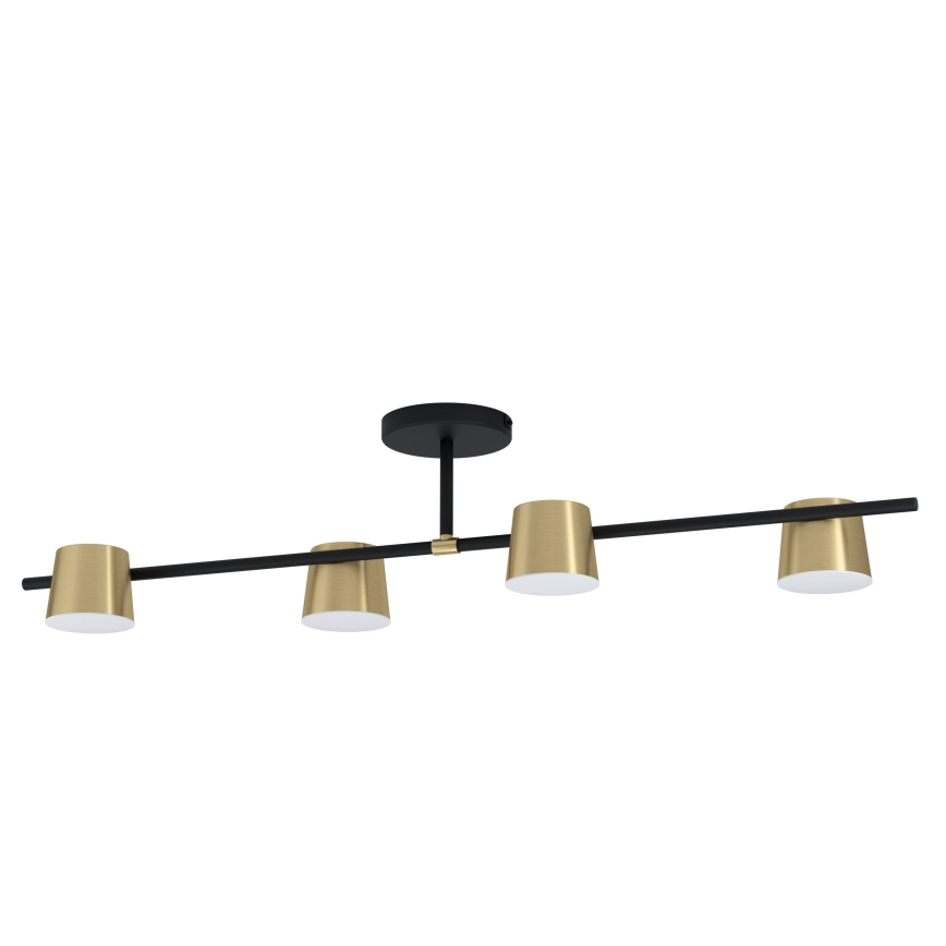 Eglo - LED Lestenec 4xGU10/4,6W/230V 3000K zlata