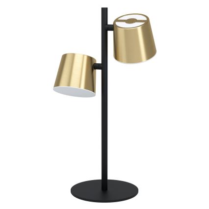 Eglo - LED Namizna svetilka 2xGU10/4,6W/230V 3000K zlata