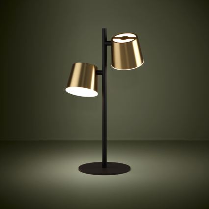 Eglo - LED Namizna svetilka 2xGU10/4,6W/230V 3000K zlata