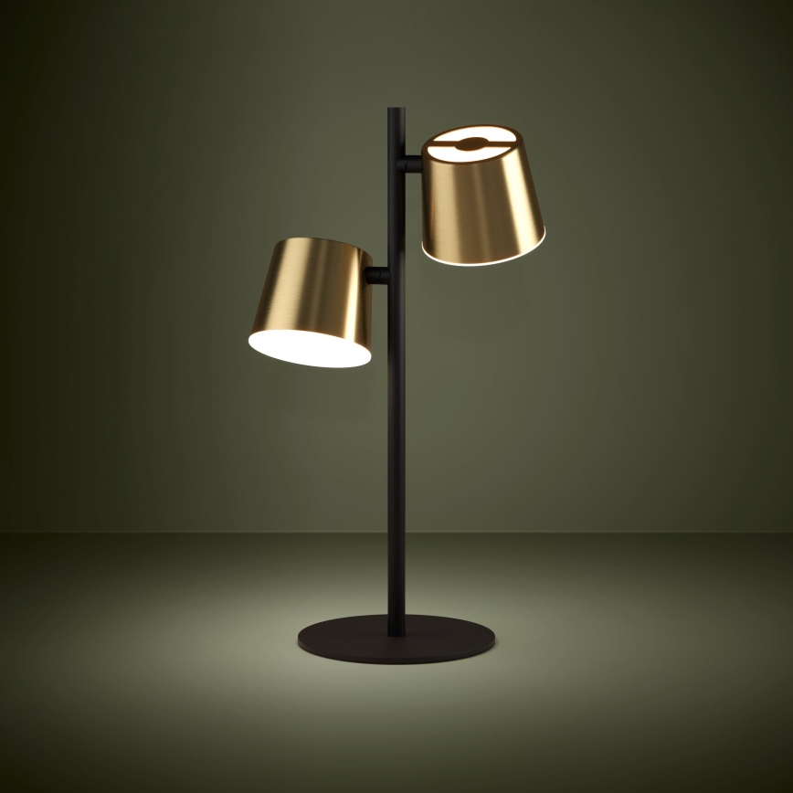 Eglo - LED Namizna svetilka 2xGU10/4,6W/230V 3000K zlata