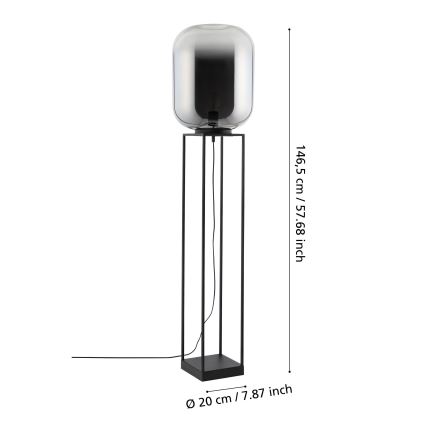 Eglo - Talna svetilka 1xE27/40W/230V dimna