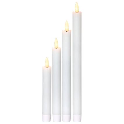 Eglo 410026 - SET 4x LED Sveča FLAMME LED/1xAAA bela