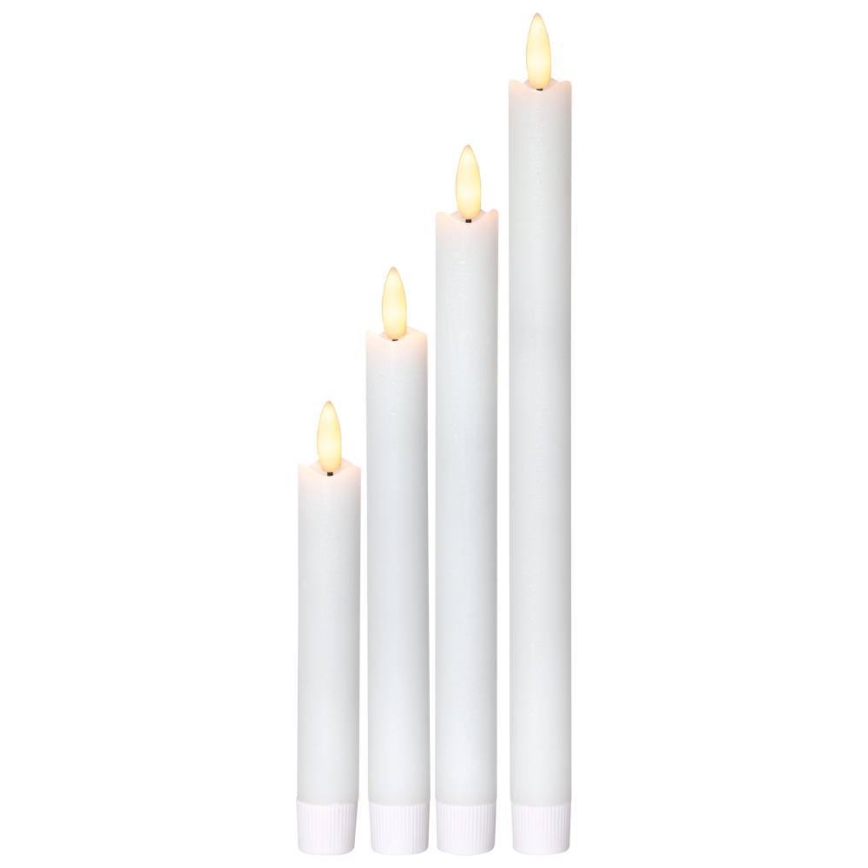 Eglo 410026 - SET 4x LED Sveča FLAMME LED/1xAAA bela
