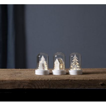 Eglo - Komplet 3x LED božičnih okraskov LED/0,06W/1xCR2032 bela