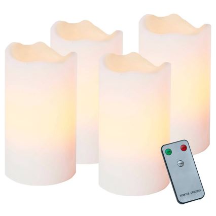 Eglo - Komplet 4x LED božičnih dekoracij 1xLED/0,18W/2xCR2032 + daljinski upravljalnik