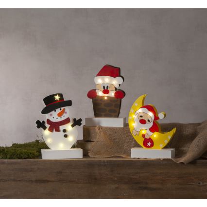 Eglo - LED Božična dekoracija 6xLED/0,06W/2xAA Santa