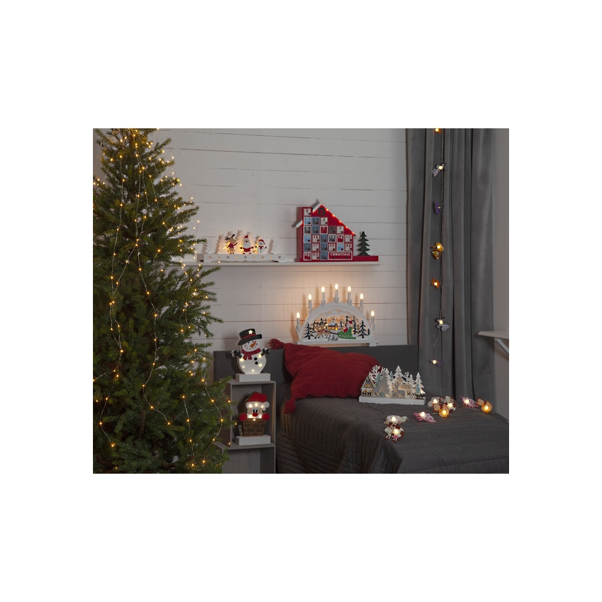 Eglo - LED Božična dekoracija 6xLED/0,06W/2xAA Santa