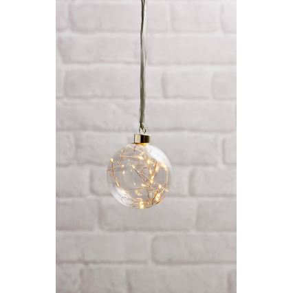 Eglo - LED Božični okrasek 15xLED/0,012W/3xAA pr. 10 cm