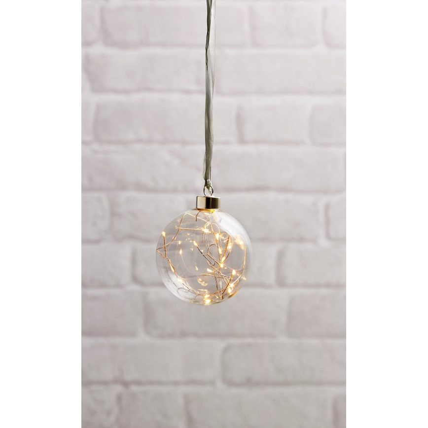 Eglo - LED Božični okrasek 15xLED/0,012W/3xAA pr. 10 cm