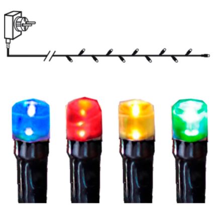 Eglo - LED zunanji svetlobni niz, 80 LED, 8 m, IP44, večbarven