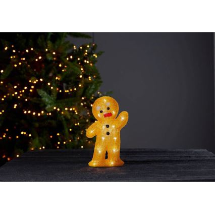 Eglo - LED Božični okrasek 20xLED/0,06W/2xAA medenjak