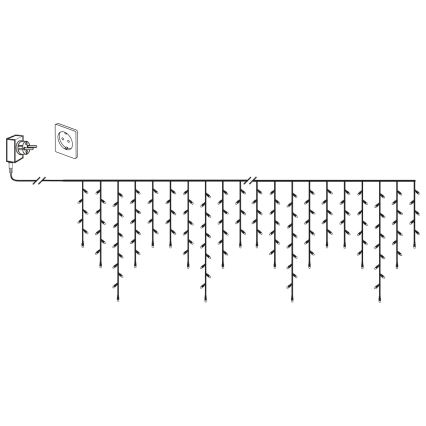 Eglo 410824 - LED Zunanja božična veriga 480xLED/17x0,55m IP44 topla bela