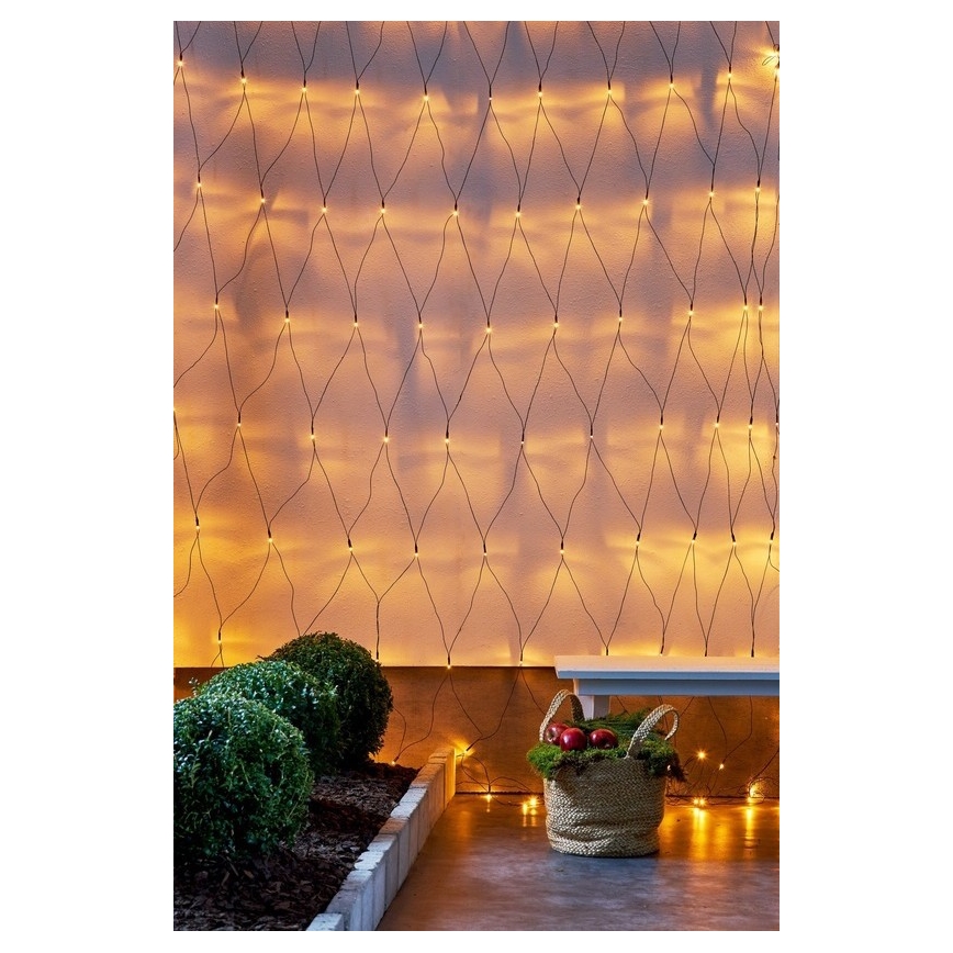 Eglo - LED Zunanja božična veriga 160xLED 2m IP44 topla bela