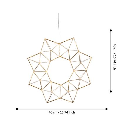 Eglo 411017 - LED Božična dekoracija EDGE LED/1,92W/3/230V zvezda
