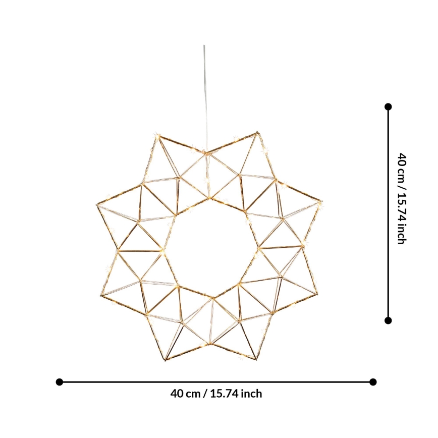 Eglo 411017 - LED Božična dekoracija EDGE LED/1,92W/3/230V zvezda