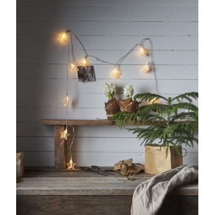 Eglo - LED Božična veriga 10xLED 2,1m topla bela