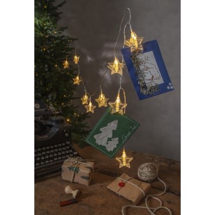 Eglo - LED Božična veriga 10xLED 2,1m topla bela