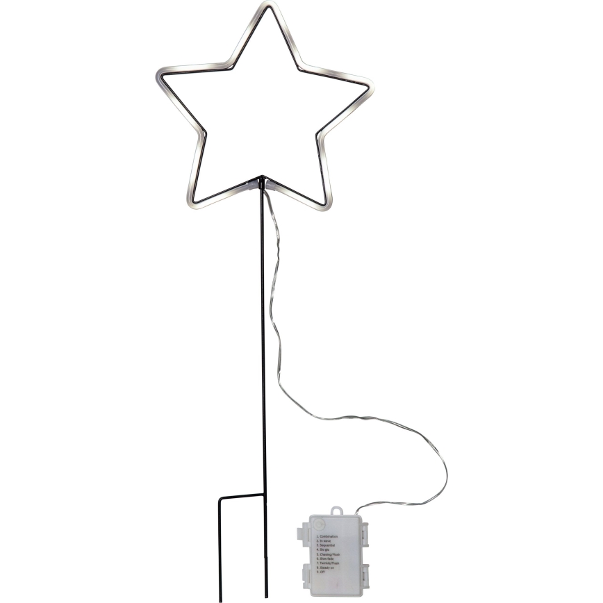 Eglo 411177 - LED zunanja božična dekoracija NEONSTAR 72xLED/3xAA IP44