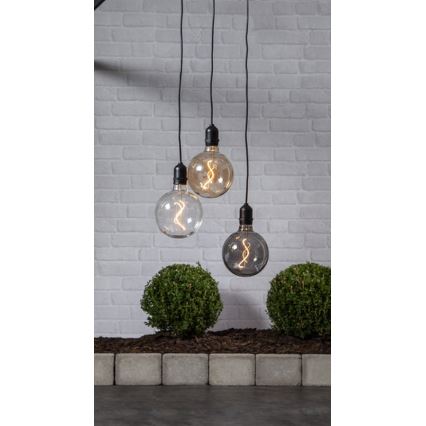 Eglo - LED Zunanja božična dekoracija LED/0,06W/4xAA IP44 črna
