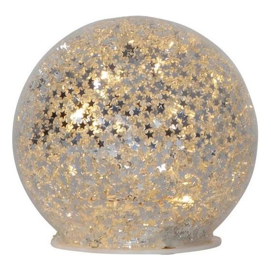 Eglo 411345 - LED Božična dekoracija STAR FALL 10xLED/2xAA srebrna