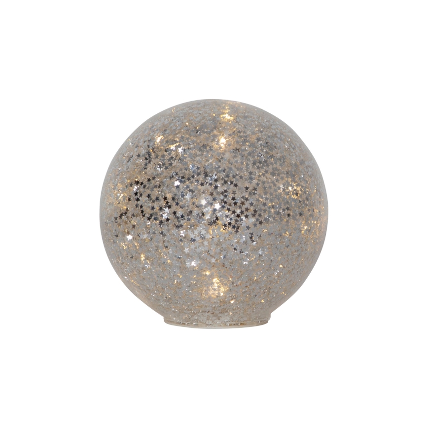 Eglo 411347 - LED Božična dekoracija STAR FALL 15xLED/2xAA premer 15 cm srebrna