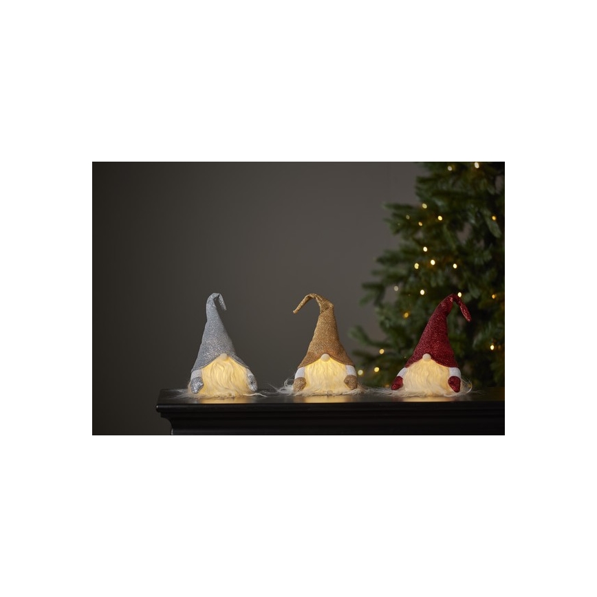 Eglo - LED božična dekoracija zlata LED/0,06W/3xAG13