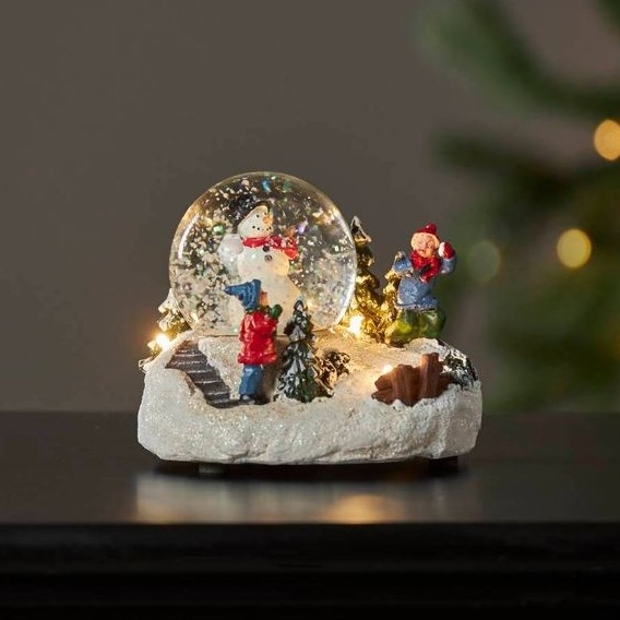 Eglo 411482 - LED Božična dekoracija WINTERVILLE LED/2xAAA sneg globus