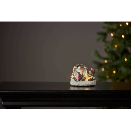 Eglo 411482 - LED Božična dekoracija WINTERVILLE LED/2xAAA sneg globus