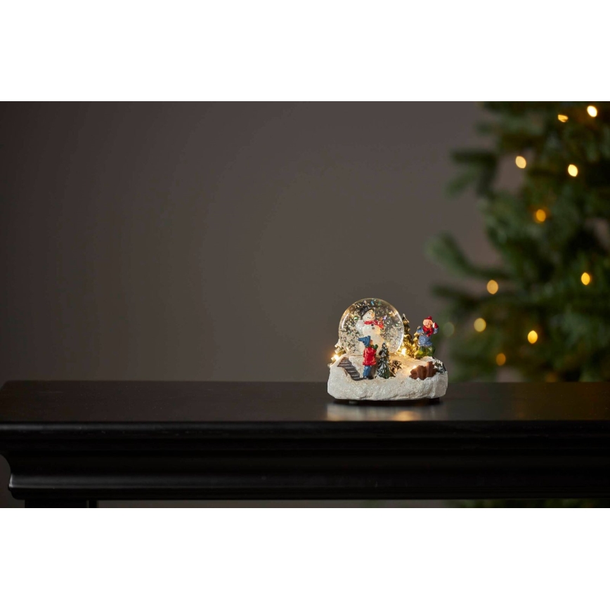 Eglo 411482 - LED Božična dekoracija WINTERVILLE LED/2xAAA sneg globus