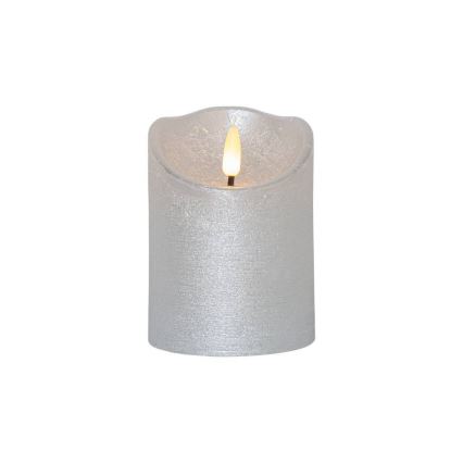 Eglo 411502 - LED Sveča FLAMME RUSTIC LED/2xAA srebrna