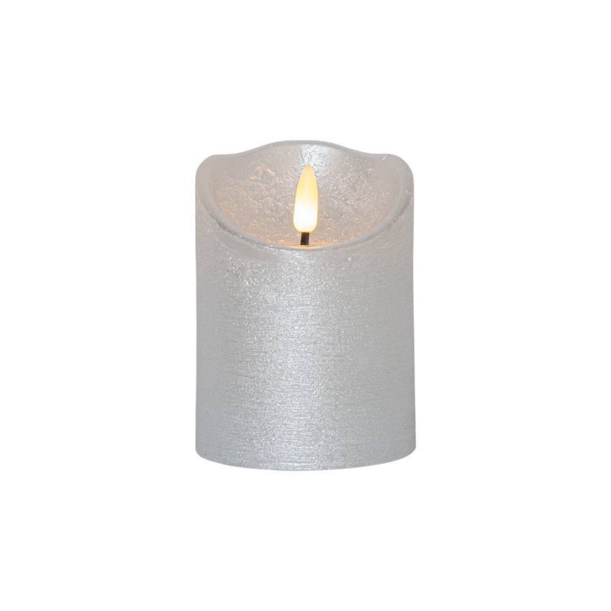 Eglo 411502 - LED Sveča FLAMME RUSTIC LED/2xAA srebrna