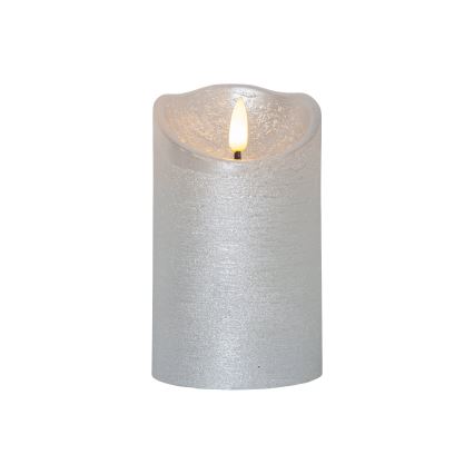 Eglo 411503 - LED sveča FLAMME RUSTIC LED/2xAA srebrna