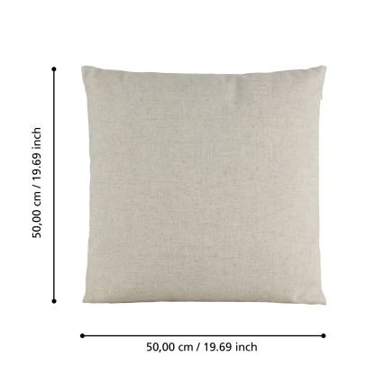 Eglo 420033 - Okrasna blazina ILES 50x50 cm bež