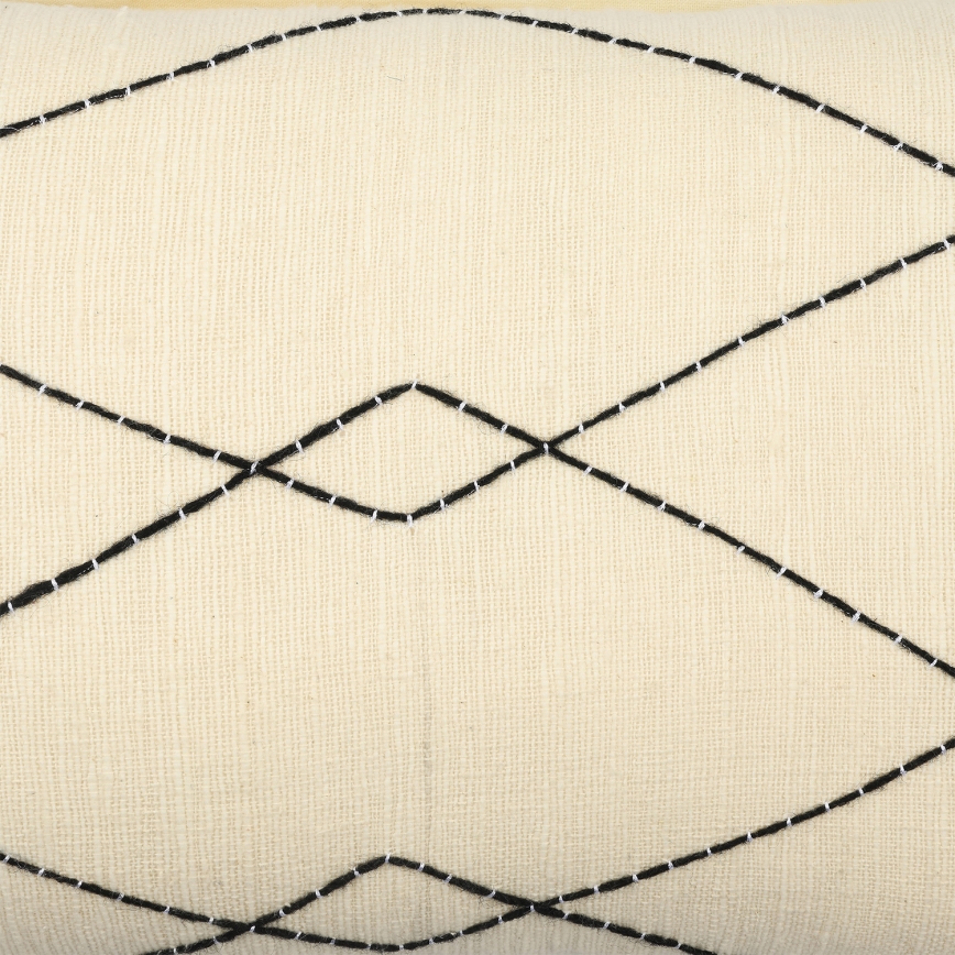 Eglo 420042 - Okrasna blazina CHEVERY 35x60 cm bežna/črna