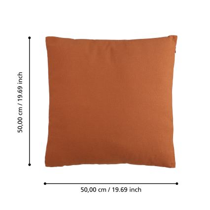 Eglo 420085 - Dekorativna blazina ILES 50x50 cm oranžna