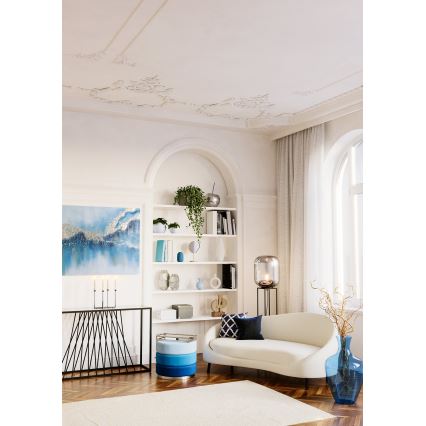 Eglo 420096 - Dekorativna blazina BERHALA 45x45 cm modra/bela