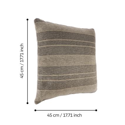 Eglo 420125 - Dekorativna blazina CHEVERY 45x45 cm rjava