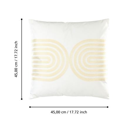 Eglo 420238 - Okrasna blazina BERHALA 45x45 cm bela/bež