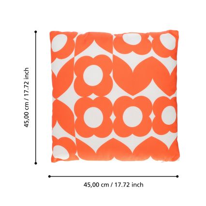 Eglo 420247 - Dekorativna blazina TSUNAN 45x45 cm oranžna