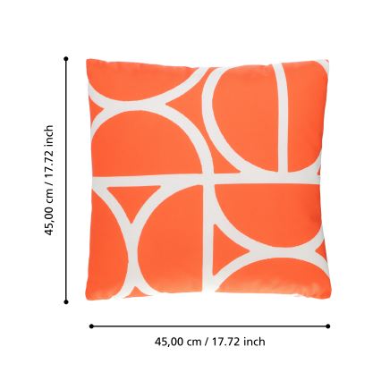 Eglo 420251 - Dekorativna blazina TSUNAN 45x45 cm oranžna