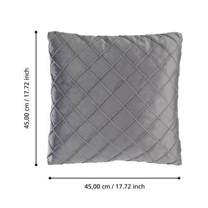 Eglo 420254 - Dekorativna blazina SHOURA 45x45 cm siva