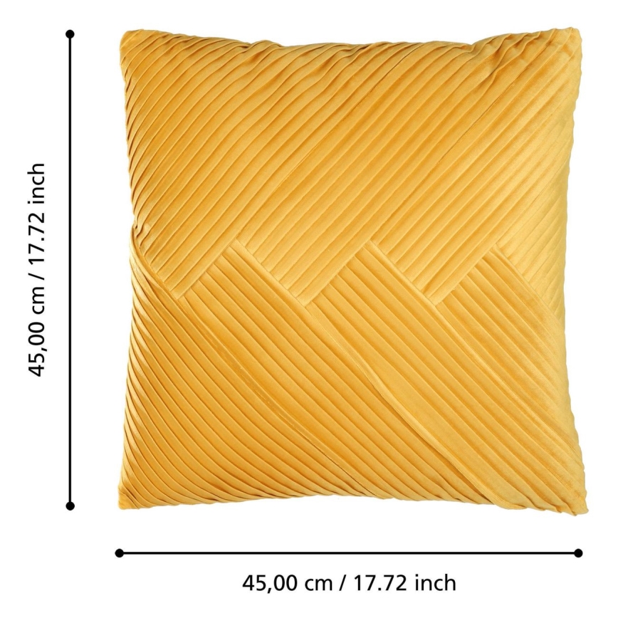 Eglo - Okrasni vzglavnik 45x45 cm rumena