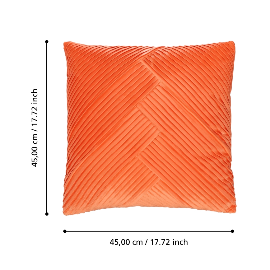 Eglo 420264 - Dekorativna blazina SHOURA 45x45 cm oranžna
