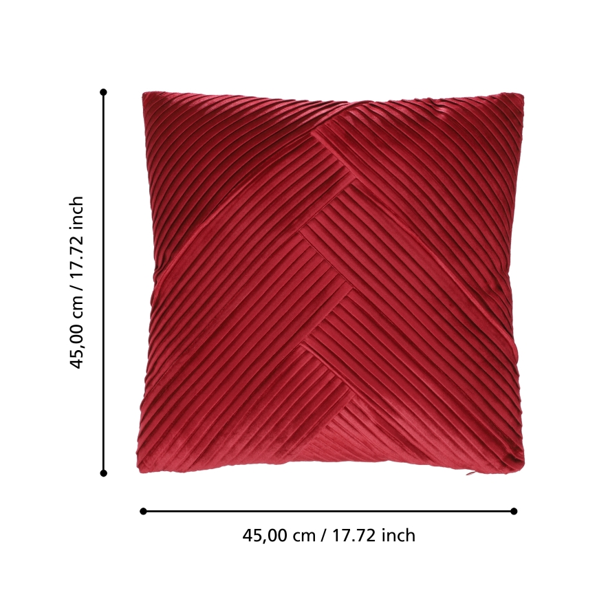 Eglo 420265 - Dekorativna blazina SHOURA 45x45 cm rdeča