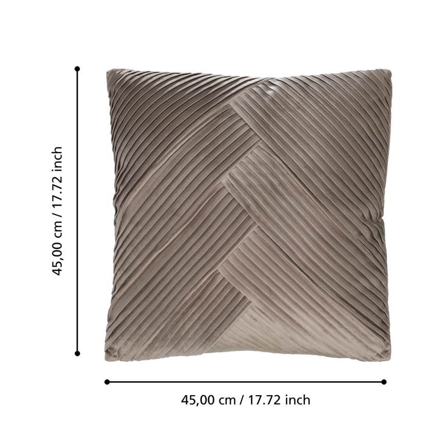 Eglo 420266 - Dekorativna blazina SHOURA 45x45 cm rjava