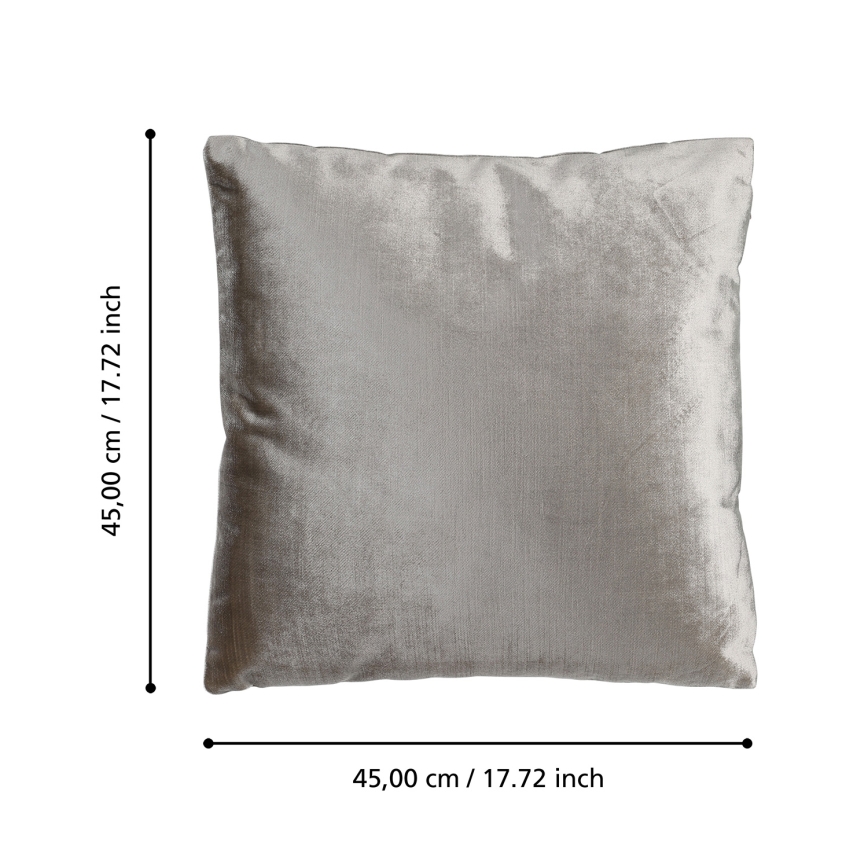 Eglo 420267 - Okrasna blazina SINGU 45x45 cm siva