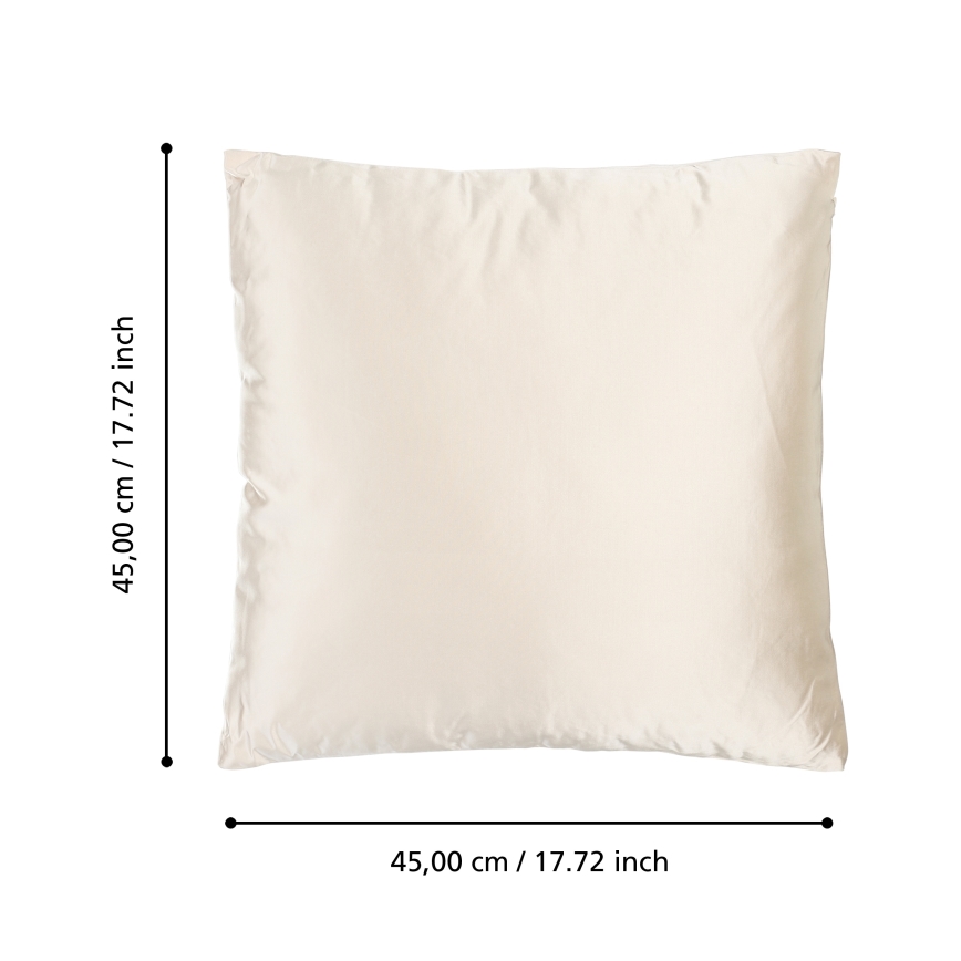 Eglo 420272 - Dekorativna blazina KYONAN 45x45 cm kremna