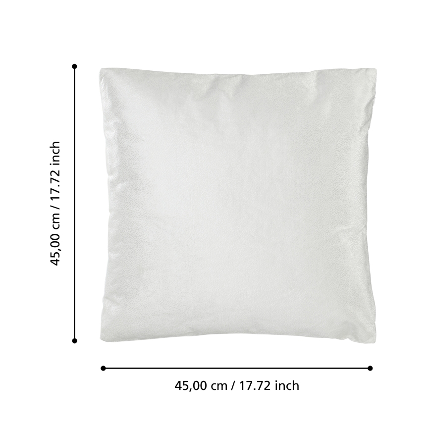 Eglo 420286 - Dekorativna blazina SINGU 45x45 cm bela
