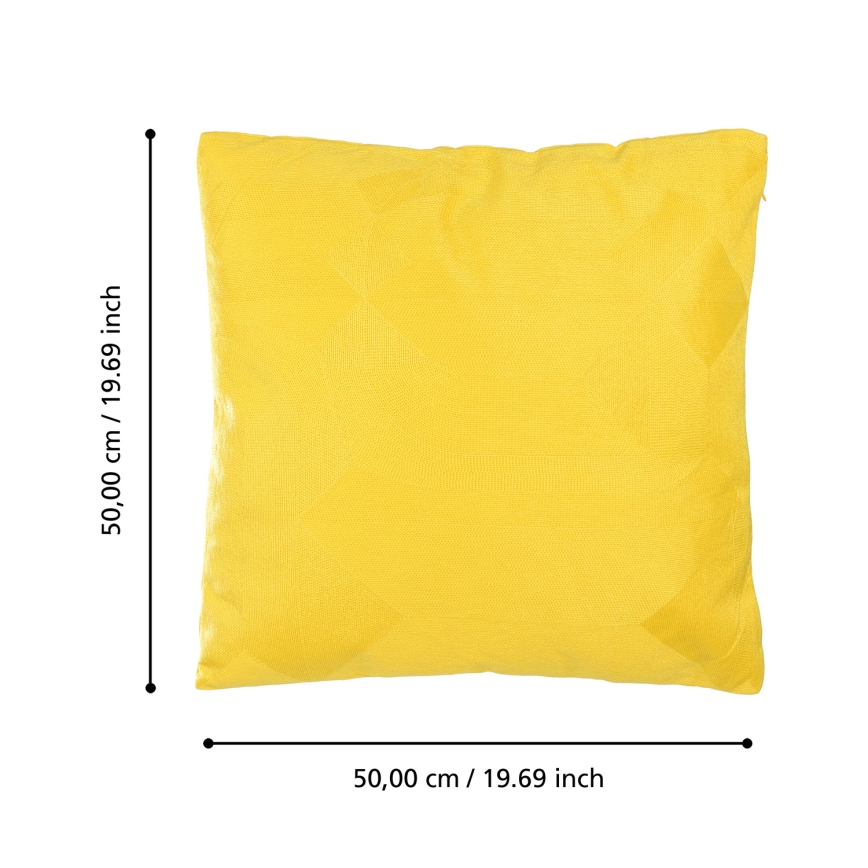 Eglo 420289 - Okrasna blazina BERHALA 50x50 cm rumena