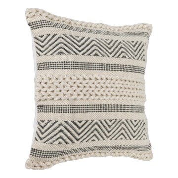 Eglo 420304 - Dekorativna blazina MELUT 45x45 cm kremna/črna
